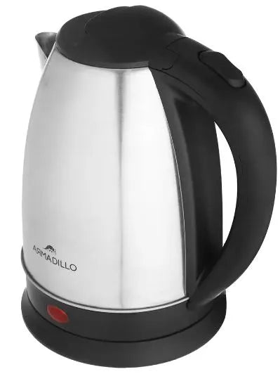 Armadillo stainless steel kettle, 2-liter capacity, 1500 watts