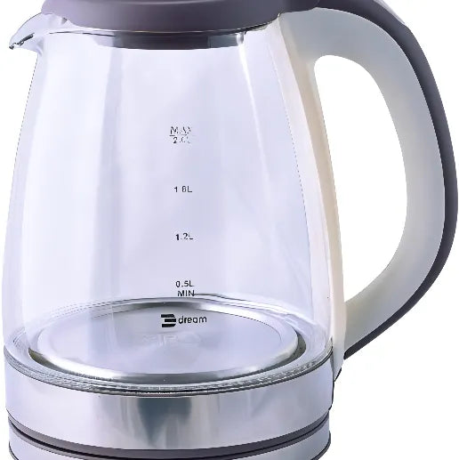 Dream electric kettle, 1500 watts, 2.2-liter capacity, with automatic shut-off and 360-degree base