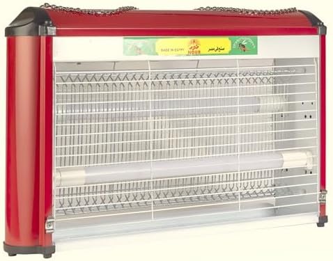 صاعق ناموس نور 30 سم بضوء UV/LED وشبكة صعق عالية الجهد مع مفتاح تشغيل/إيقاف