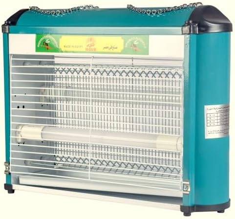 صاعق ناموس نور 30 سم بضوء UV/LED وشبكة صعق عالية الجهد مع مفتاح تشغيل/إيقاف
