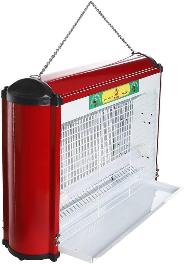 صاعق ناموس نور 30 سم بضوء UV/LED وشبكة صعق عالية الجهد مع مفتاح تشغيل/إيقاف