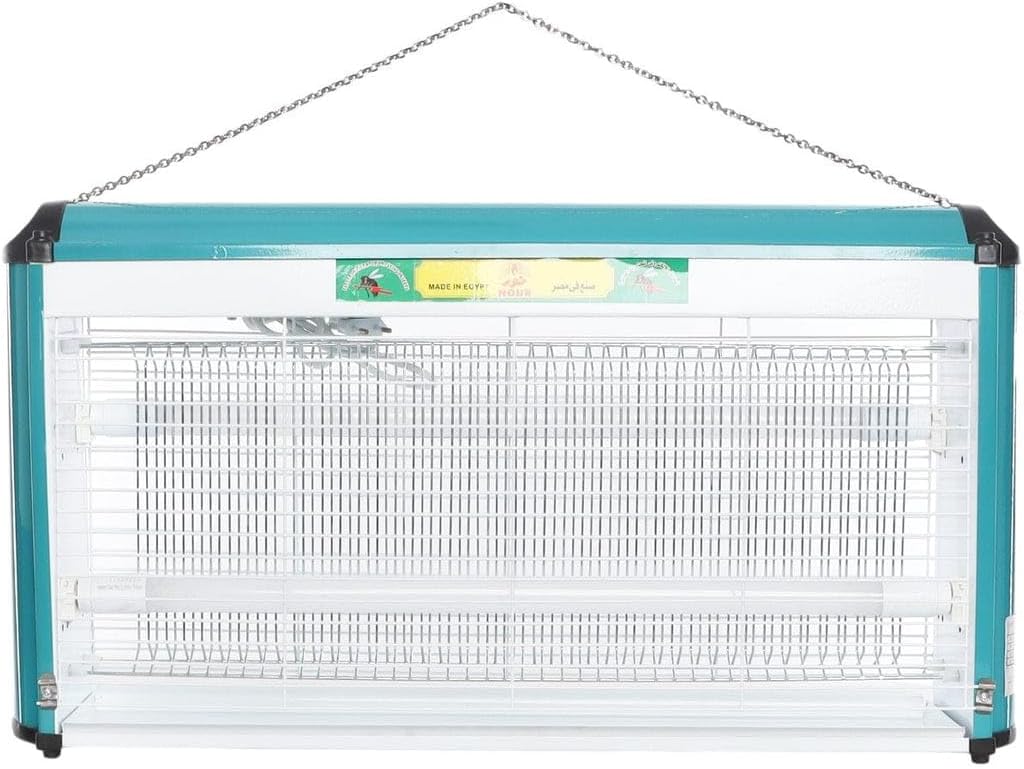 صاعق ناموس نور 30 سم بضوء UV/LED وشبكة صعق عالية الجهد مع مفتاح تشغيل/إيقاف