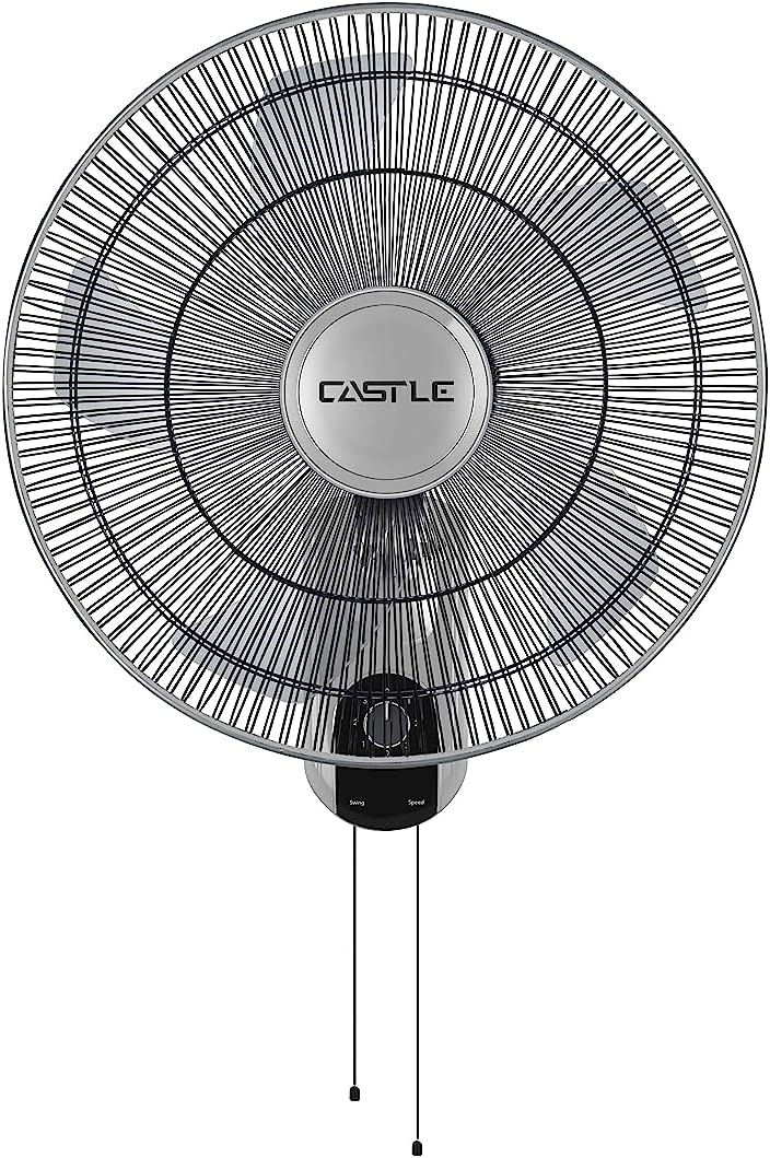 Cassel wall fan, 18 inches, 5 blades, with speed control
