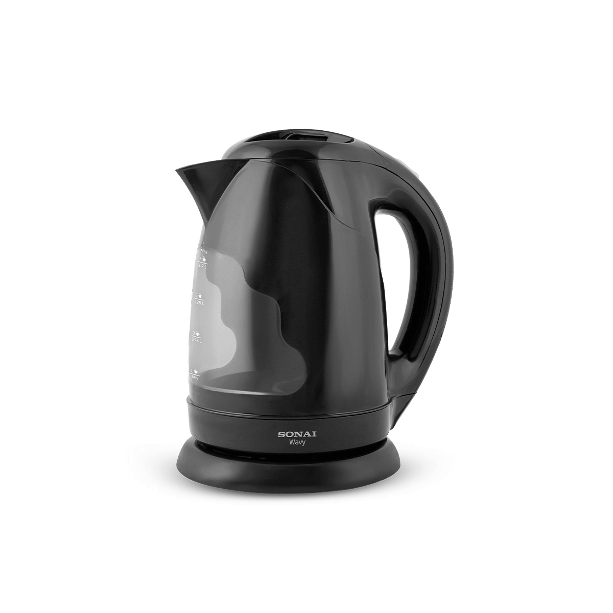 Sonai kettle, 1.7 liters, 2200 watts, with 360° base, automatic shut-off, black
