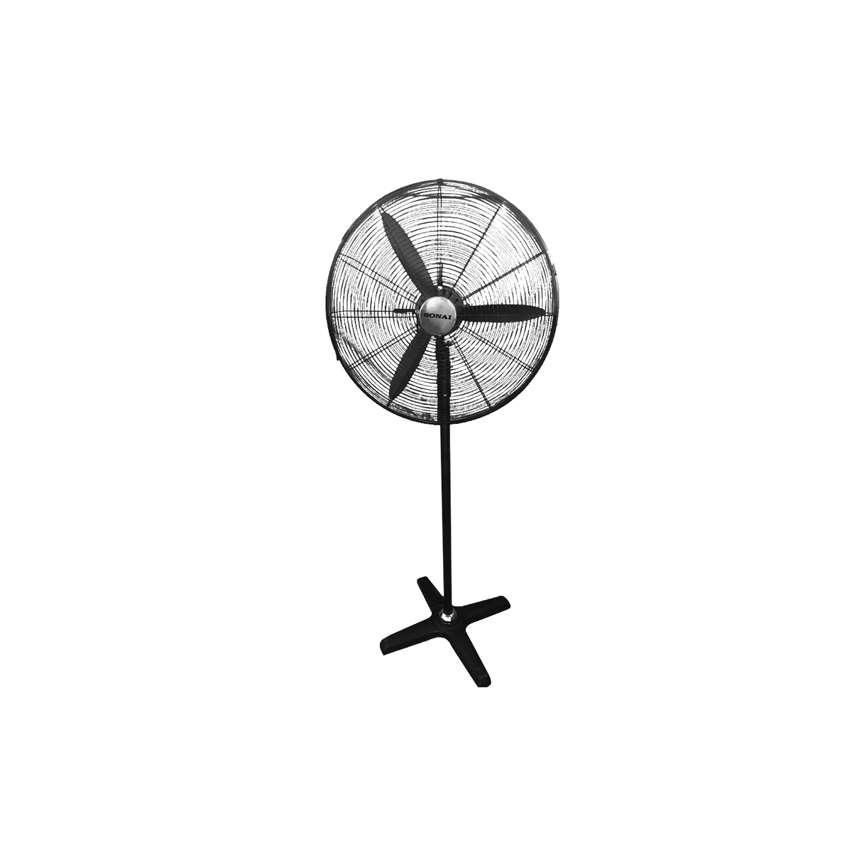Sonai pedestal fan, 26 inches, 175 W, 3 speeds, durable design, black