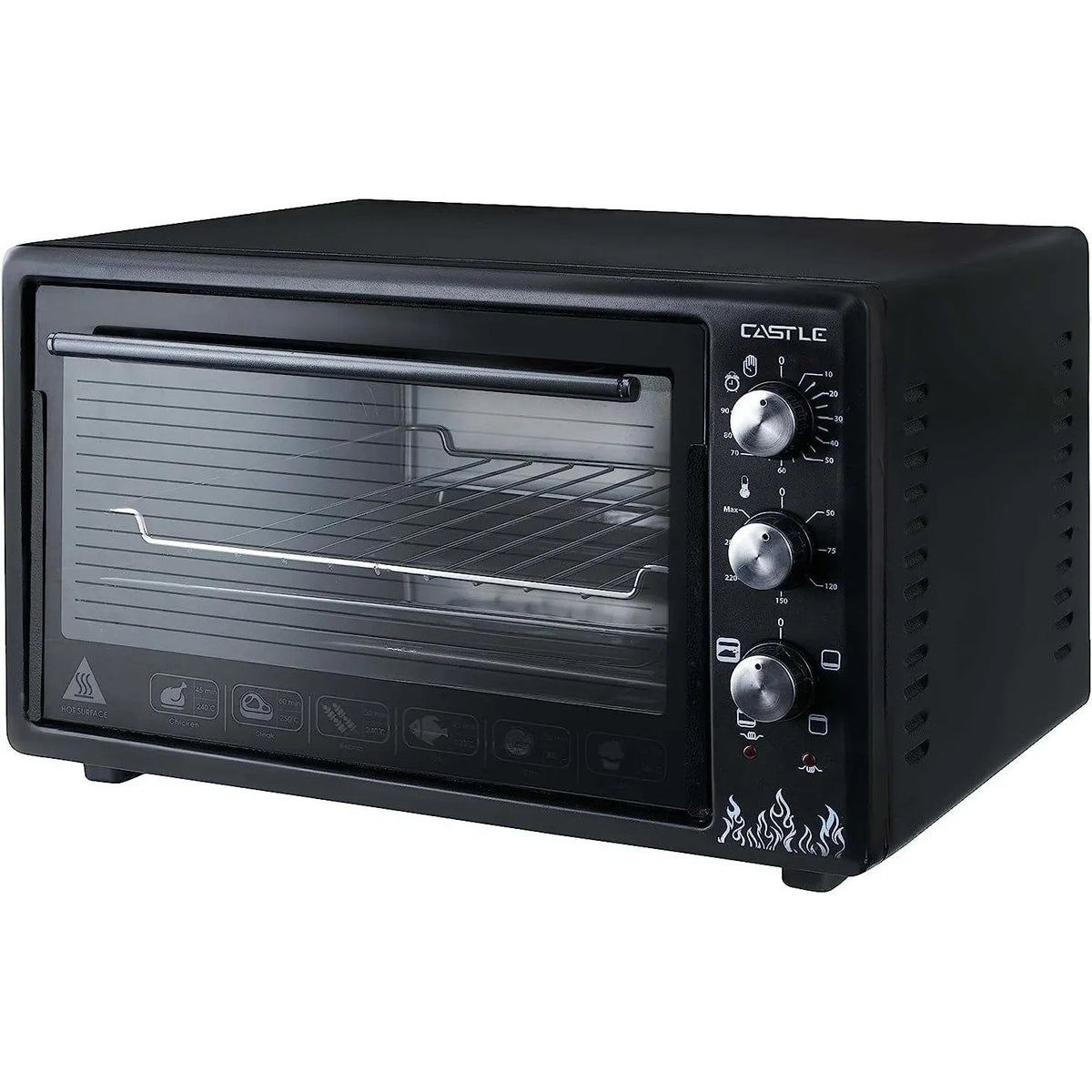 Cassel oven, 38 L, manual, without grill, black